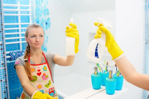 Professional office cleaners in Clapham maintaining a tidy workplace