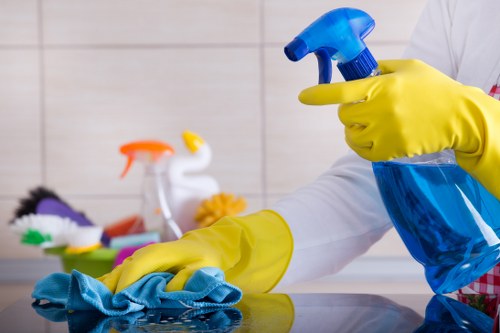 Professional hard floor cleaning in Clapham entrance area
