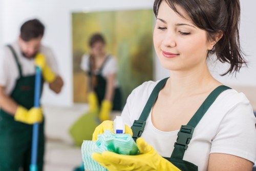 Deep carpet cleaning equipment in a Clapham home