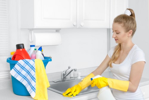 Final property clean prepared for new tenants in Clapham